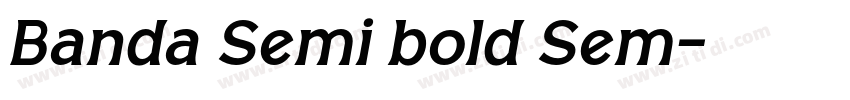 Banda Semi bold Sem字体转换